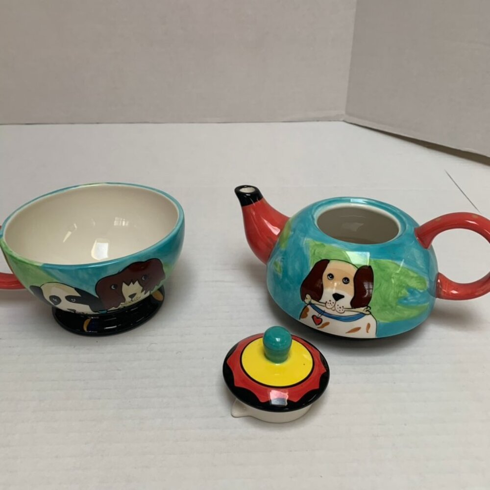 Dogzilla Teapot and Cup Stackable Set - Picture 7 of 7